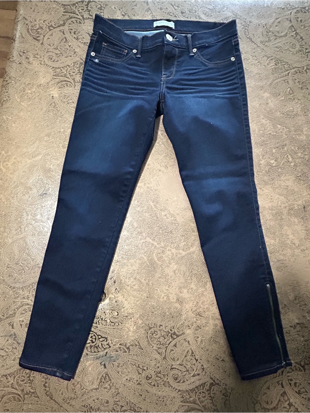 Express Women's Ankle Skinny Jeans - Dark Navy